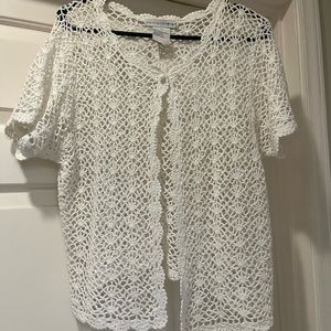 White lacy topper- great for sundresses